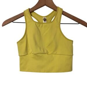 FREE PEOPLE MOVEMENT YELLOW GREEN WOMEN STRETCHYSPORTS BRA SIZE XS/SMALL